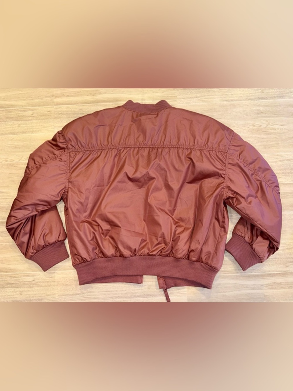 Girls Satin Bomber Jacket - Mauve - size XL (14-16) - ✽ SOLD OUT ONLINE ✽ - Picture 7 of 12